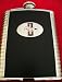 Ford Mustang Black Leather and Stainless Steel Flask