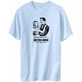 Happily Married To A Christmas Islander Countries Mens T-Shirt (Light Blue, Size Large)