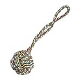 Zanies 17-Inch Poly/Cotton Monkeys Fist Knot Rope Dog Toy, Medium, Multi-Color