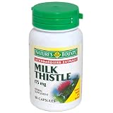 Nature's Bounty Milk Thistle, 175 mg, Standardized Extract, 50 Capsules (Pack of 2)