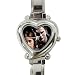 Heart Italian Charm Watch of Twilight Edward Cullen and Bella Swan in Love