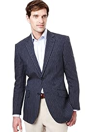 Collezione Pure Linen Slim Bold Striped Jacket