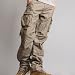【830048】Jungle Storm 裾ファスナー付ダメージ カーゴパンツ M 2KHAKI