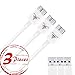 Galaxy S5 Cable, CellTron 3 Pieces USB 3.0 Ultra Fast Sync Charging Data Cable for Samsung Galaxy Note 3, Galaxy S5 SV, Galaxy Tab Pro 12.2, Samsung Galaxy Note Pro 12.2 - 3 Feet White- Retail Packging