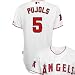Los Angeles Angels of Anaheim Authentic MLB Jerseys Albert Pujols White Cool Base Jersey Size 52