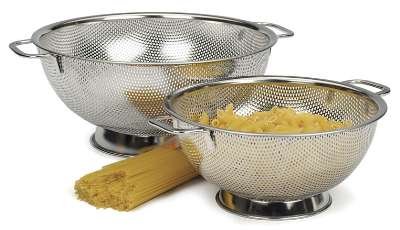 Hot Deals RSVP Precision Pierced Stainless-Steel 5-Quart Colander Shopping