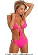 Halter Monokini (Fuchsia;One Size)