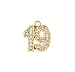 Graduation Rhinestone Gold 19 Year Charm for Graduation Tassel