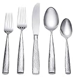 Mikasa Hammered 5pc Flatware place setting 18/10