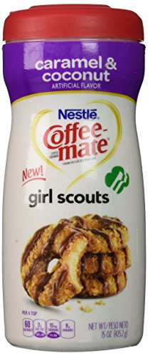 Coffee-mate Girl Scouts Caramel & Coconut Powdered Creamer (Pack of 2)