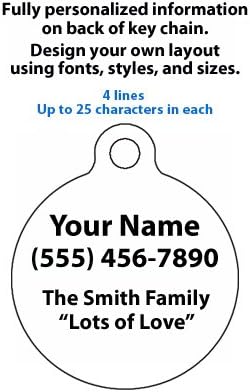 Retro Garden Full-Color Personalized Custom Key Chain