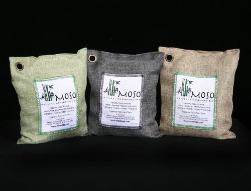 MOSO Bundle 3 pack Natural Air Purifying Bag 2 x 200g 1 x 500g