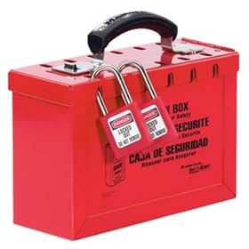 Master Lock 498A Standard Group Lock Box, 9-1/4-Inch, Red
