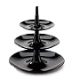 Babell Black Triple Tier Cake Stand