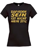 ZUFRIEDEN SEIN IST NICHT MEIN STIL 458(F-SW-GOLD) Gr. XXL