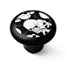 Barbed Wire Skulls Decorative High Gloss Ceramic Drawer Knob