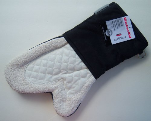 KitchenAid Black Cool Zone Oven Mitt fits either hand