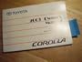 2003 Toyota Corolla Owners Manual