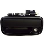 PT Auto Warehouse TO-3246S-FL - Outside Exterior Outer Door Handle, Smooth Black - Driver Side Front