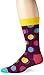 Happy Socks Men's Out Of Focus Dot Combed Cotton Crew Socks