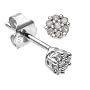 0.07 Carat Diamond Earrings in 9ct White Gold 