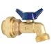 GripWerks P182-8-12 Compact Push-Fit Hose Bibb Valve with 1/4-Turn, Brass, 1/2-Inch
