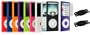 Premium Silicone Skin Case Cover with Screen Protector for the New Apple iPod Nano Nano-Chromatic 4th Generation 8gb 16gb + Bonus Young Micro (Black) Shoe Silicone Skin Pouch compatible with Nike+ Sensor