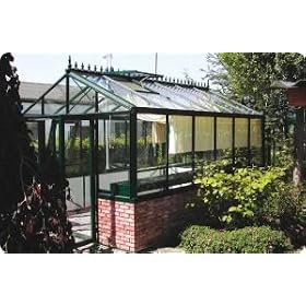 Janssens Victorian Greenhouse 10x15 on Dwarf Wall