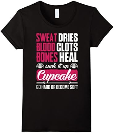 Women's Sweat Dries Blood Clots Bones Heal T-Shirt Small Black