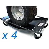 Set of 4 Heavy Duty Tire Skates Swivel Moving Wheel Auto Car Truck Vehicle Motorcycle... by T-Motorsports