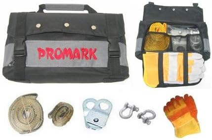 ProMark Offroad ATV Winch Accessory Kit with 8k Snatch Block, Tree Straps, Gloves and more
