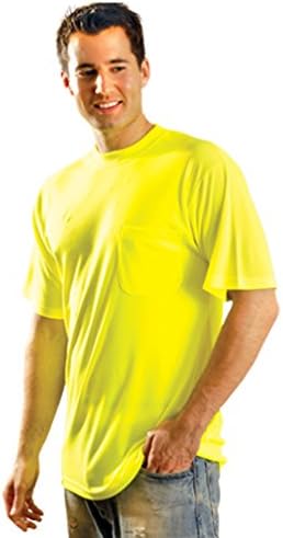 Classic Wicking T-Shirt - Hi-Viz Safety Shirt - Perfect for work or play - XL-YELLOW-