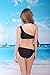 Polovi Women's Swimsuits High Fashion One-shoulder Side Cut Out Monokini Black