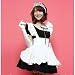 Fixture Maid Costume Black With gloves and headband (japan import)
