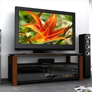 Sonax BL-6600 Real Wood Uprights TV Bench for 48 - 68 Flat Panel TV's.