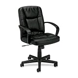 basyx by HON HVL171 Executive Mid-Back Chair, Black