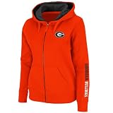 NCAA Georgia Bulldogs Titan Full Zip Fleece Hoodie (Red, Medium)