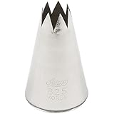 Ateco # 825 - Open Star Pastry Tip .44'' Opening Diameter- Stainless Steel
