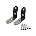 DEWHEL 2pcs Black Edition Glove Box Hinge Repair Kit for 2001-2008 Audi A4 B6 B7 S4 RS4 8E Replacement DIY Compartment Lid Hinge Kit Bracket Fix 8E1880302B 8E1857124A24A 8E1880302E