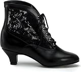 Dame-05 Victorian Ankle Boot With Lace.