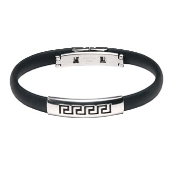 Designer Syle Greek Key Bracelet Stainless Steel with Flexible Band