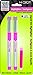 Zebra Pen H-301 Stainless Steel Highlighter with Extra Refill, Chisel Tip, Pink Ink, 2-Pack (76072)