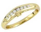 Diamond Wedding Ring in Yellow Gold