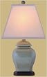 Asian Home D&eacute;cor - 21" Fine Chinese Celadon Oriental Spice Jar Bedside Lamp w/ Celadon Finial