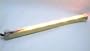 10" Long Accent Light Strips 1/2" x 1/2" Brass-Finish Channels with Clear 1-1/8" x 3/4" Mounts Under the Cabinet.