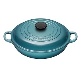 Le Creuset Enameled Cast-Iron 3-1 2-Quart Braiser, Caribbean by Le Creuset
