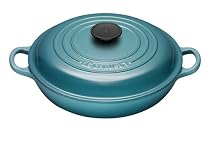 Le Creuset Enameled Cast-Iron 3-1/2-Quart Braiser, Caribbean