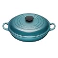Le Creuset Cast Iron Shallow Casserole, Teal, 30 cm