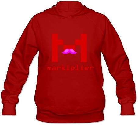 MeiLee Women's Markiplier Logo Hoodie Red XL