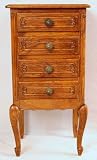 French Louis XV Carved Chest Drawers Lingerie Cabinet